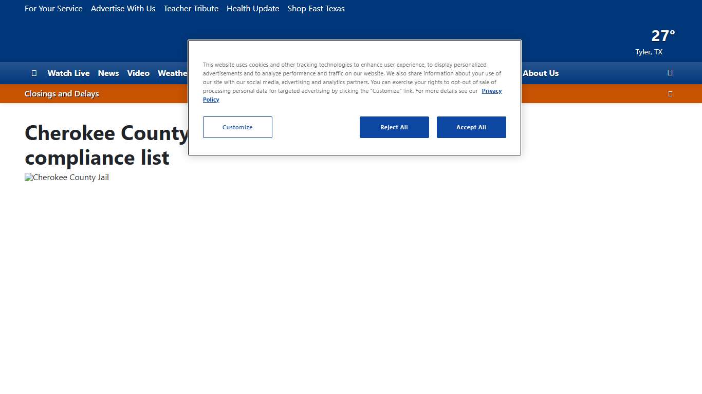 Cherokee County Jail removed from state non-compliance list